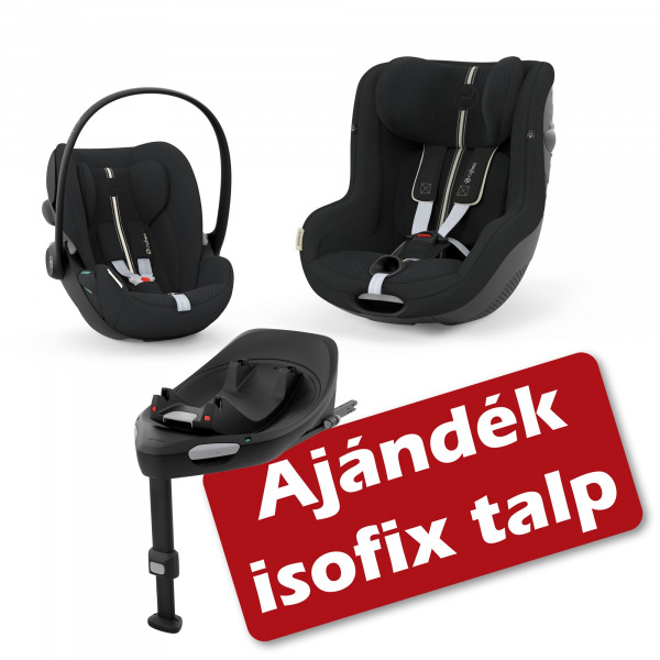 CYBEX Gold Cloud G + Sirona G + base G - Black Plus
